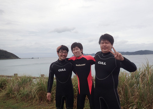 倉崎ビーチで体験ダイビング