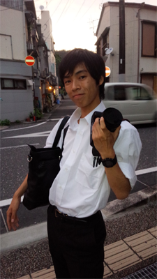 Ｇ君奄美新聞社インターンシップ中