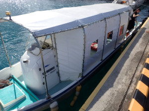 風よけテント設置