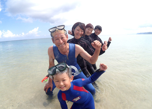 諏訪家で体験ダイビング